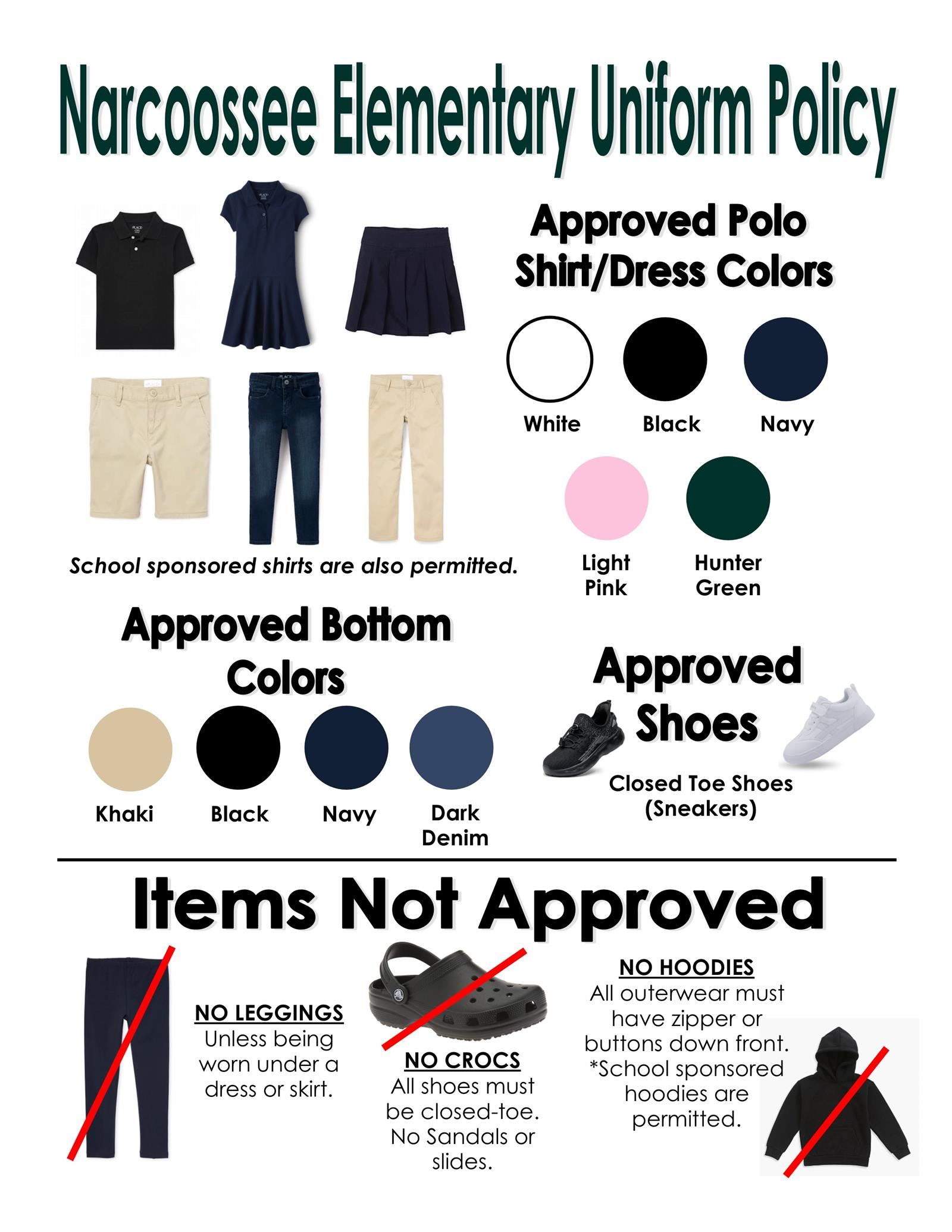 Picture of uniform guidelines.